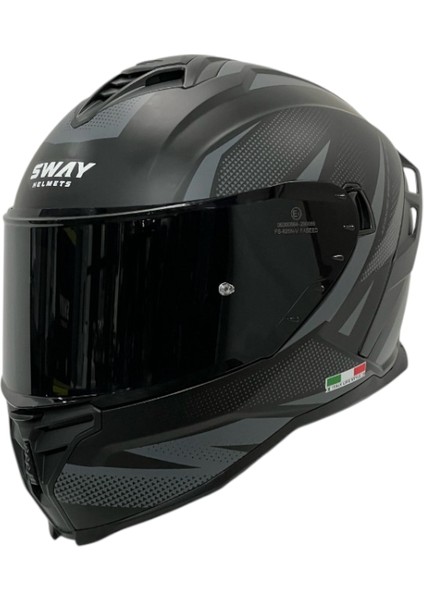 Kapalı Kask Sw 867 Asphalt Siyah Gri
