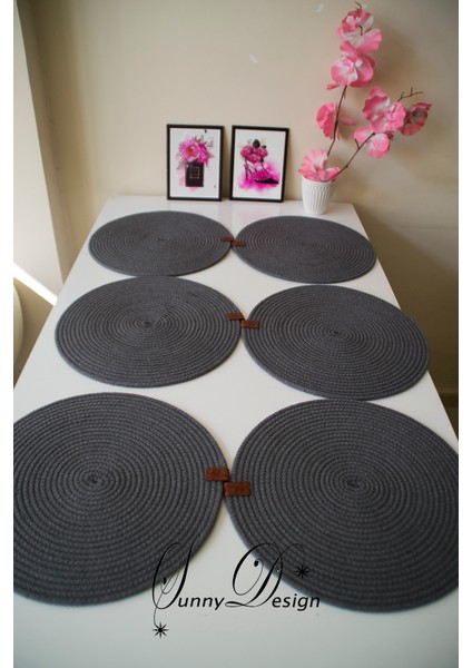 Jüt Hasır 6lı Supla Takımı Amerikan Servisi Dekor Sunum