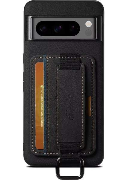 Google Pixel 9 Pro ile Uyumlu Askılıklı Kartlıklı Standlı Deri Kaplama KILIF-AL5137