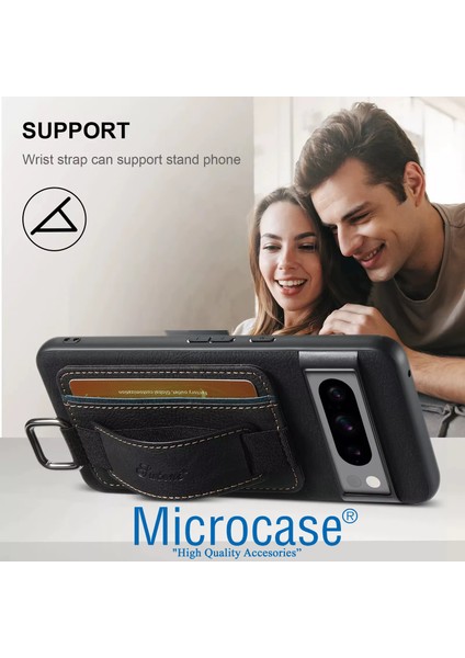 Google Pixel 9 Pro ile Uyumlu Askılıklı Kartlıklı Standlı Deri Kaplama KILIF-AL5137 fırsatları