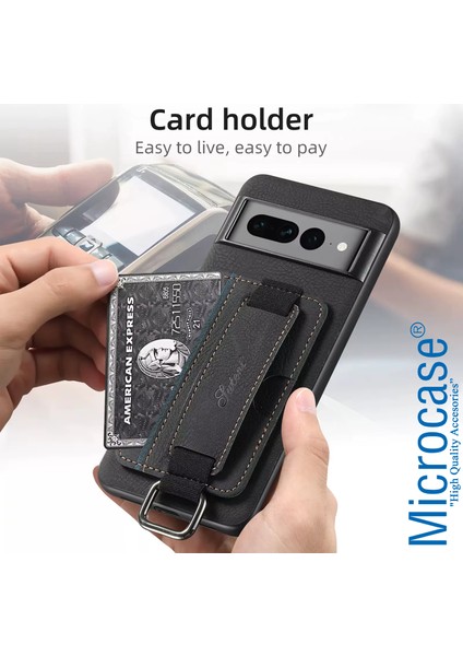 Google Pixel 9 Pro ile Uyumlu Askılıklı Kartlıklı Standlı Deri Kaplama KILIF-AL5137 indirimleri