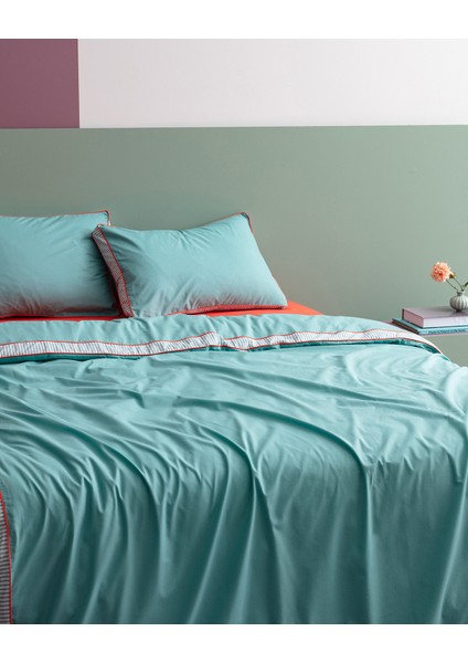 Allure King Size %100 Pamuk Nevresim Takımı - Turkuaz fiyatları