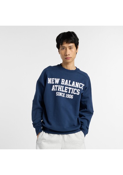 New Balance MT51521 Lacivert Erkek Sweatshirt