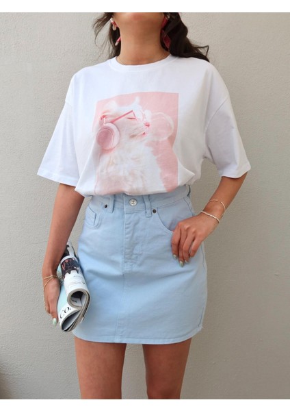 Bebe Mavi Mini Denim Etek modelleri