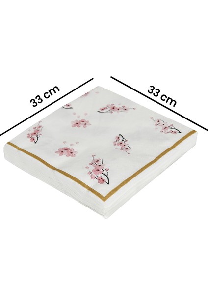 Evabella Sakura 20'li Peçete - 33x33 cm fırsatları