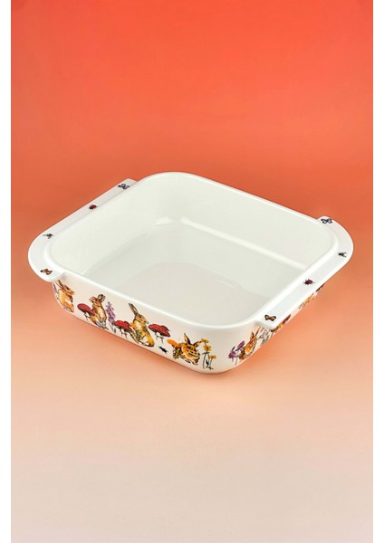 Tavşan Kare Porselen Fırın Kabı fiyatları