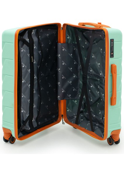 Copella Polipropilen & Kırılmaz 2'li Valiz Seti Orta & Kabin - Su Yeşili modelleri