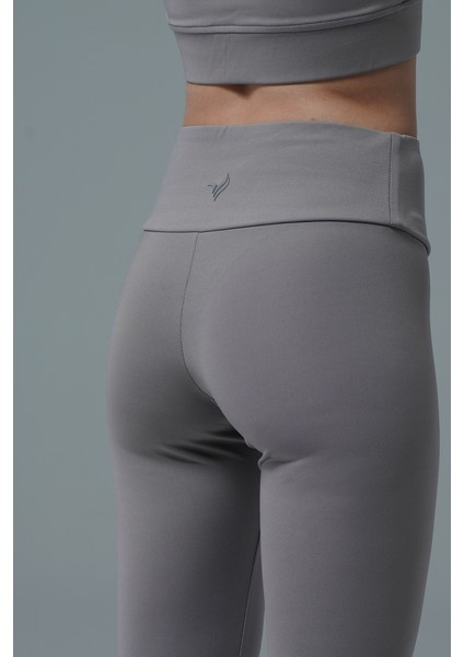 Aero Motion - Gri Yüksek Bel Push-Up Toparlayıcı Tayt