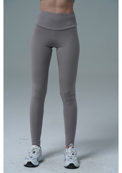 Aero Motion - Gri Yüksek Bel Push-Up Toparlayıcı Tayt