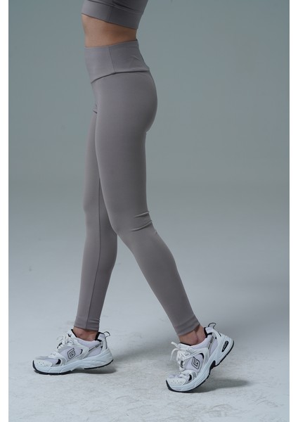 Aero Motion - Gri Yüksek Bel Push-Up Toparlayıcı Tayt