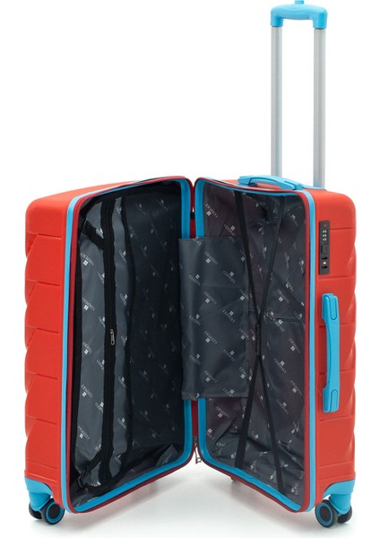 Copella Polipropilen & Kırılmaz 2'li Valiz Seti Büyük & Orta - Kırmızı modelleri