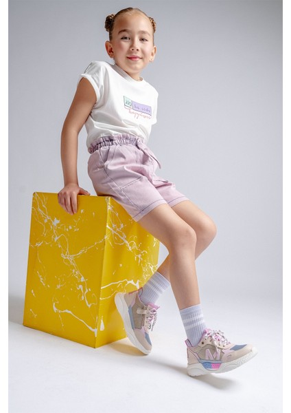 Kız Çocuk Bej Günlük Spor Ayakkabı