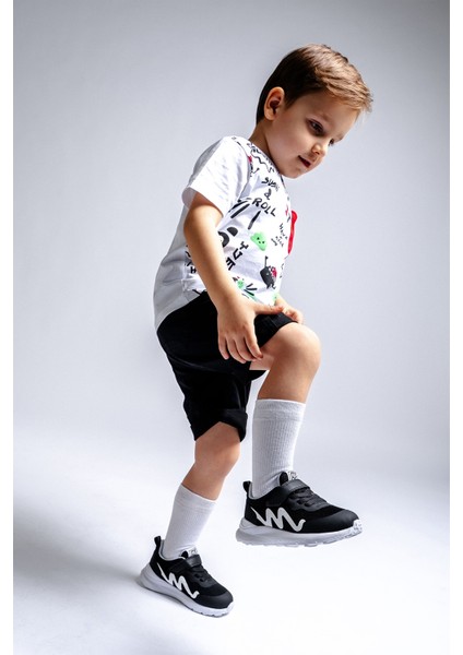 Erkek Çocuk Siyah Spor Ayakkabı