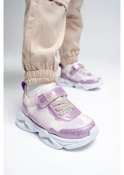 Kız Çocuk Lila Işıklı Spor Ayakkabı indirimleri