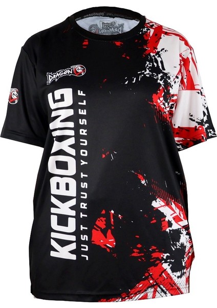 TX8594 Kick Boks Tişört Dijital Baskılı Kick Boxing Tshirt