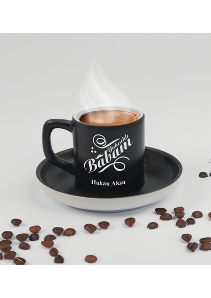 Kişiye Özel Isimli Baba Temalı Siyah Türk Kahvesi Fincanı&cüzcan&çakmak&sigara Kutusu Hediye Seti-6, Babaya Hediye, Babalar Günü Hediyeleri fiyatları