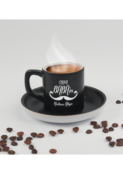 Kişiye Özel Isimli Baba Temalı Siyah Türk Kahvesi Fincanı&cüzcan&çakmak&sigara Kutusu Hediye Seti-2, Babaya Hediye, Babalar Günü Hediyeleri fiyatları