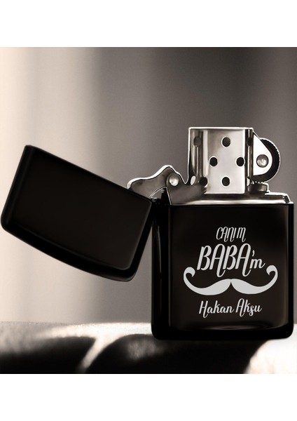 Kişiye Özel Isimli Baba Temalı Siyah Türk Kahvesi Fincanı&cüzcan&çakmak&sigara Kutusu Hediye Seti-2, Babaya Hediye, Babalar Günü Hediyeleri fırsatları