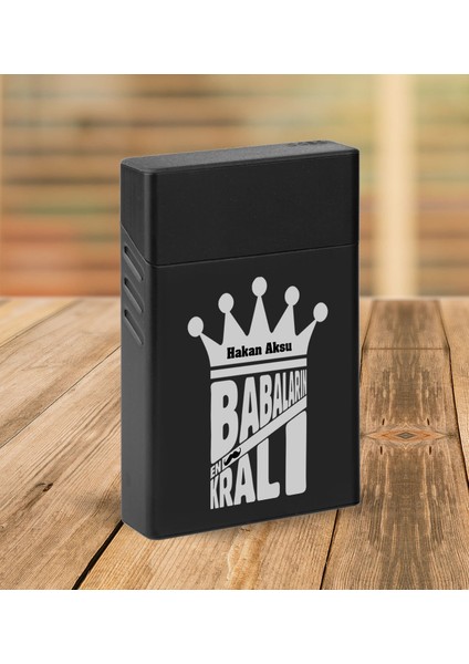 Kişiye Özel Isimli Baba Temalı Siyah Türk Kahvesi Fincanı&cüzcan&çakmak&sigara Kutusu Hediye Seti-3, Babaya Hediye, Babalar Günü Hediyeleri modelleri