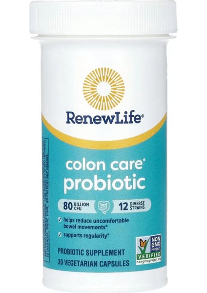 Colon Care Probiotic 80 Billion Cfu 30 Vegetarian Capsules