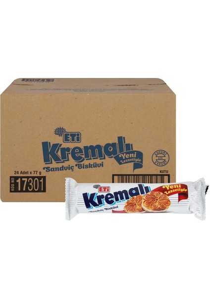 Kremalı Bisküvi 61 G x 24 Adet