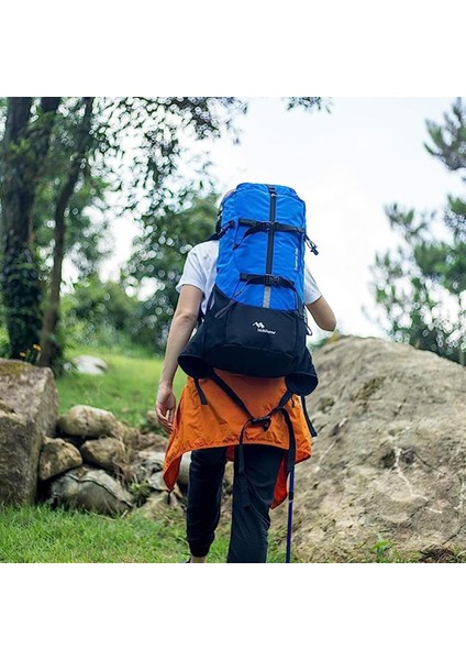 Hiking 35 Litre Unisex Mavi Outdoor/kamp Sırt Çantası - MBHK004