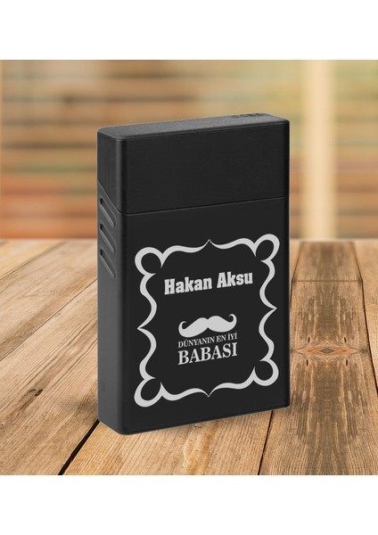 Kişiye Özel Isimli Baba Temalı Siyah Metal Kalem&çakmak&sigara Kutusu&kartlık-Cüzdan Hediye Seti, Sevgiliye Hediye-4, Babaya Hediye, Babalar Günü Hediyeleri fiyatları
