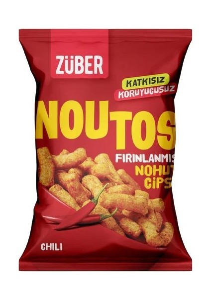 Noutos Fırınlanmış Nohut Cipsi Chili 55 G (3 Adet)