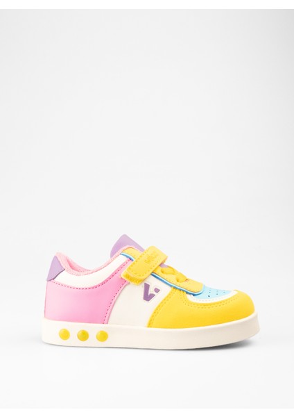 Sam 313.B21K.130 Kız Çocuk Işıklı Sneaker Ayakkabı Sarı