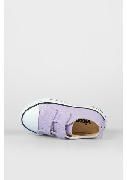 925.20Y.150 Pino Işıklı Kız/erkek Çocuk Keten Ayakkabı Lila