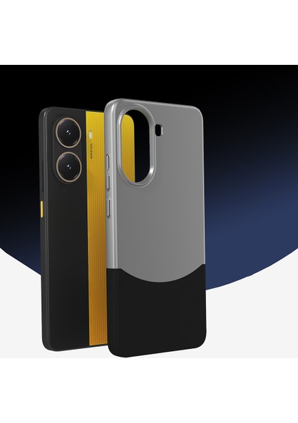 Poco X7 Pro Kılıf Mıknatıslı Tkgn Duble Kapak - Gri