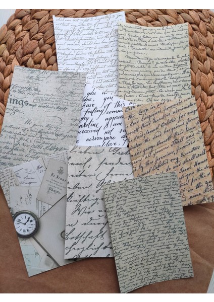 Scrapbook Vintage Etiket Seti 01 Ajanda Planlayıcı Bullet Journal Scrapbooking Için Uygundur