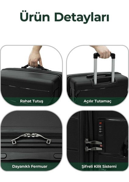 Copella (Pp)Polipropilen&kırılmaz Kabin Boy Valiz 55 cm fırsatları