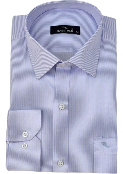 Erkek Çizgili Klasik Tek Cepli Uzun Kol Gömlek BGL-ST04553 fiyatları