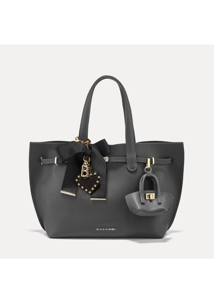 Dora Maxi Tote Bag Koyu Gri
