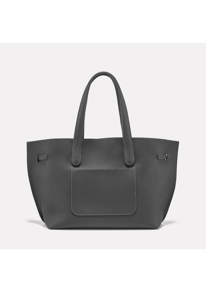 Dora Maxi Tote Bag Koyu Gri
