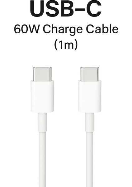 Usb-C 60W Hızlı Şarj ve Veri Aktarım Kablosu (1 Metre)