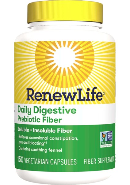 Daily Digestive Prebiotic Fiber 150 Veg. Capsules