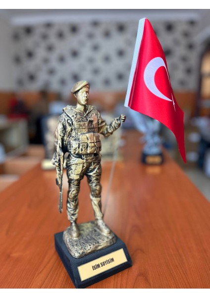 Hizmet Anısı Türk Bayraklı Komando Biblosu