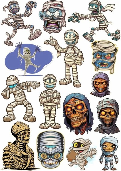 Mumya Mısır Sticker Set 1