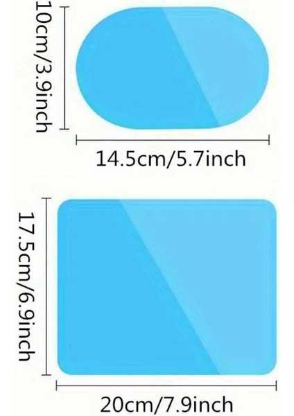 Buffer® 4 Parça Yan Aynalar ve Yan Camlar Için Araç Ayna Yağmur Kaydırıcı ve Cam Buğu Önleyici Film Seti