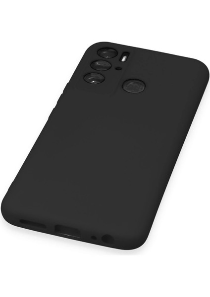 Tecno Pova Neo Kılıf Nano Içi Kadife Silikon - Siyah Ferrg