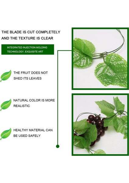 Ev Bahçe Dekorasyonu Için 2x Yapay Üzüm Asması Çelenk Meyvesi (Yurt Dışından) indirimleri
