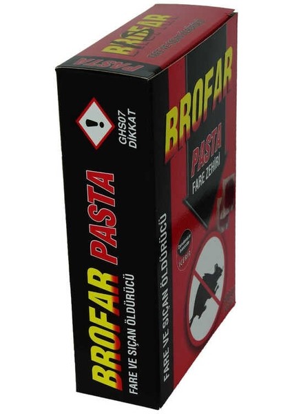 Fare ve Sıçan Öldürücü Pasta 100 gr (10 Adet x 10 Gr)