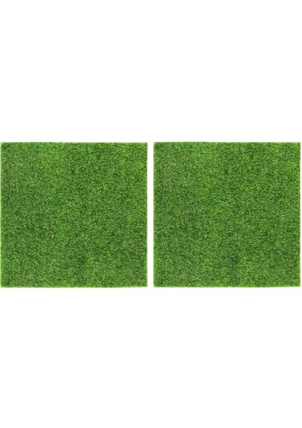 Çim Suni Çim Halı Kapalı ve Açık Çim Için Sentetik Yeşil Çim Ev Dekorasyon 30CMX30CM 2 Adet (Yurt Dışından)