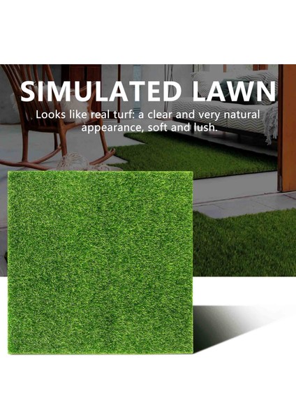 Çim Suni Çim Halı Kapalı ve Açık Çim Için Sentetik Yeşil Çim Ev Dekorasyon 30CMX30CM 2 Adet (Yurt Dışından) fiyatları