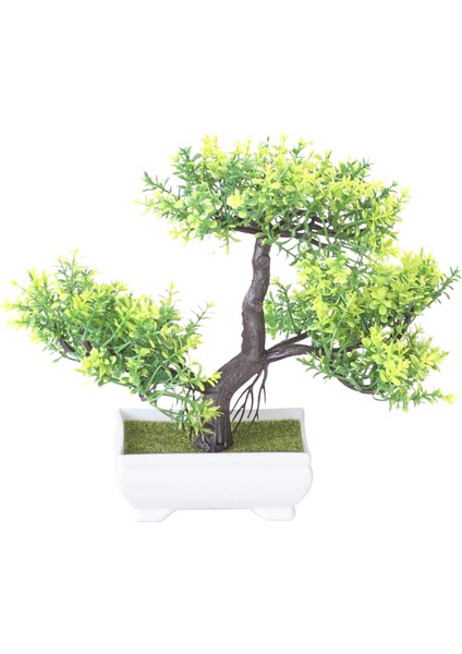 Yapay Bitkiler Bonsai Küçük Ağaç Saksı Sahte Bitki Çiçekleri Saksı Sahte Bonsai Ev Odası Masa Otel Bahçe Dekor E (Yurt Dışından)