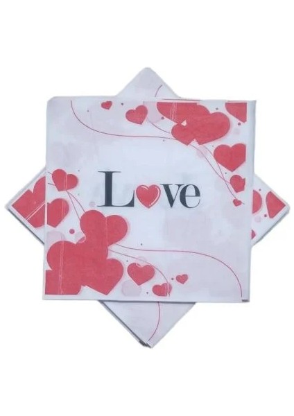 Baskılı Peçete Love