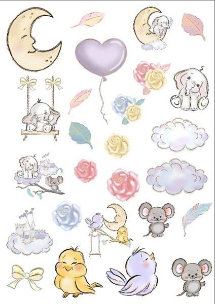 Sevimli Rüyalar Alemi Sticker Set 1