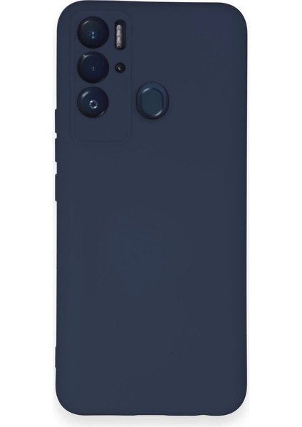 Tecno Pova Neo Kılıf Nano Içi Kadife Silikon - Lacivert Ferrg